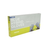 Clearly Professional Blue Hybrid Gloves Medium , Pack of 100