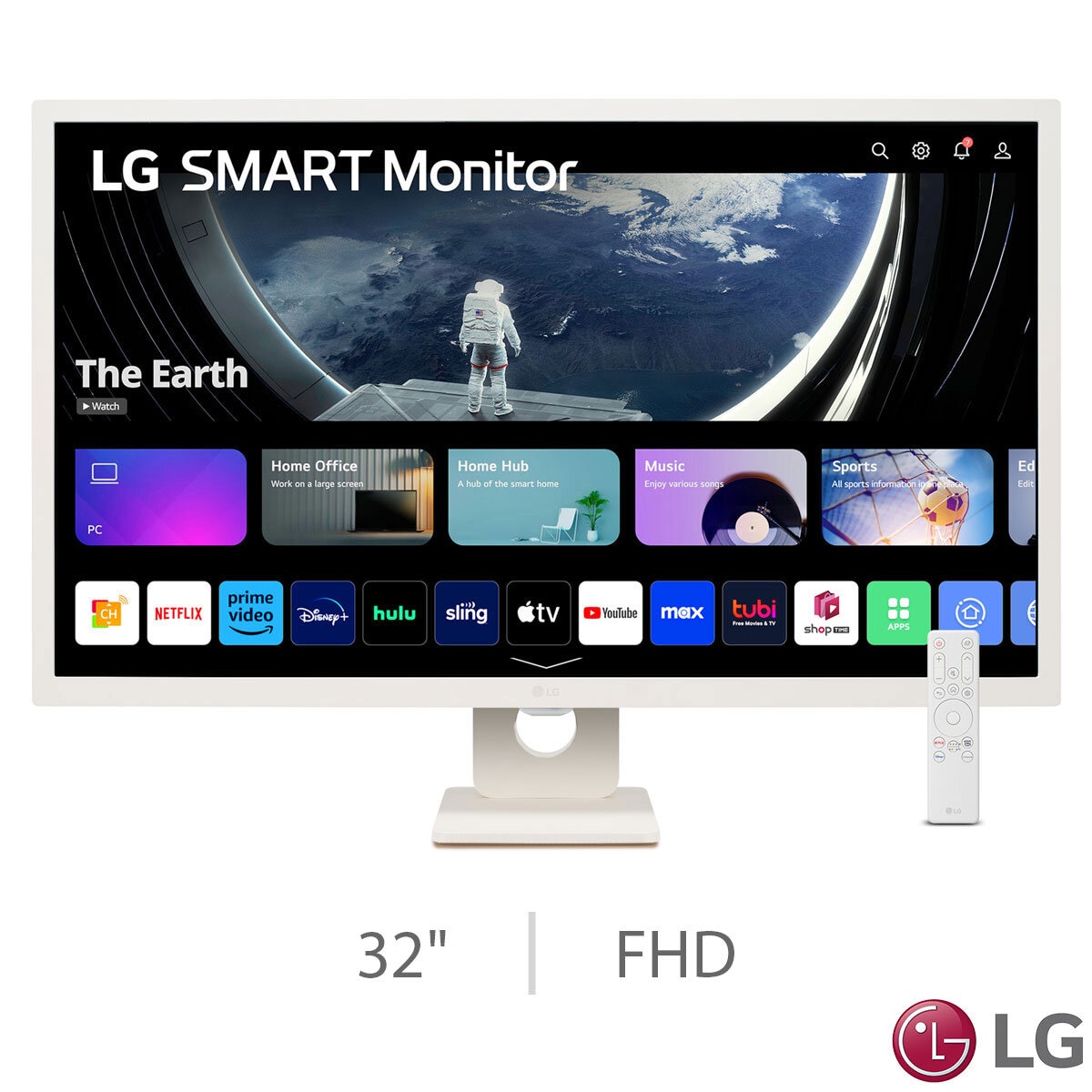 32 Inch FHD 180Hz IPS Smart Monitor, 32SR50F-W