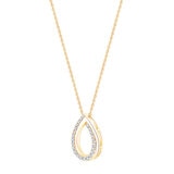 0.15ctw Round Brilliant Cut Diamond Pendant, 14ct Yellow Gold