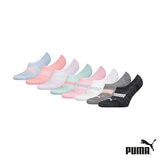 Puma Ladies No Show Sock, 8 Pack in Pastels