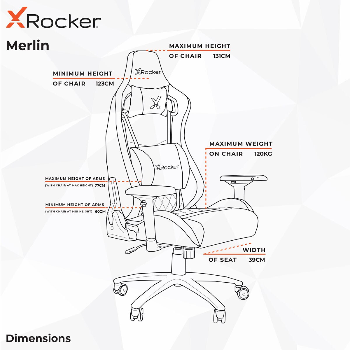 X Rocker Opal RGB Gaming Chair with LED Lights Costco UK