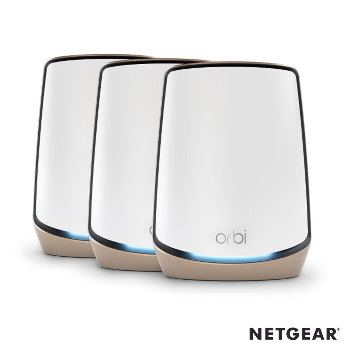 Netgear RBK863S Orbi Tri-band WiFi 6 Mesh System, 6Gbps, Router + 2 Satellites