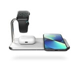 White Zens Aluminium Dual Watch Wireless Charger