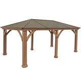 Yardistry 12ft x 20ft (3.7 x 6.2m) Gazebo with Peaked Aluminium Roof