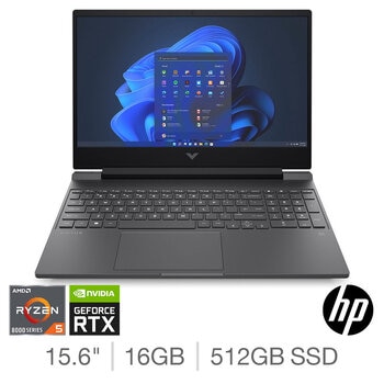 HP VICTUS, AMD Ryzen 5, 16GB RAM, 512GB SSD, NVIDIA GeForce RTX 4050, 15.6 Inch Gaming Laptop,15-fb2007na