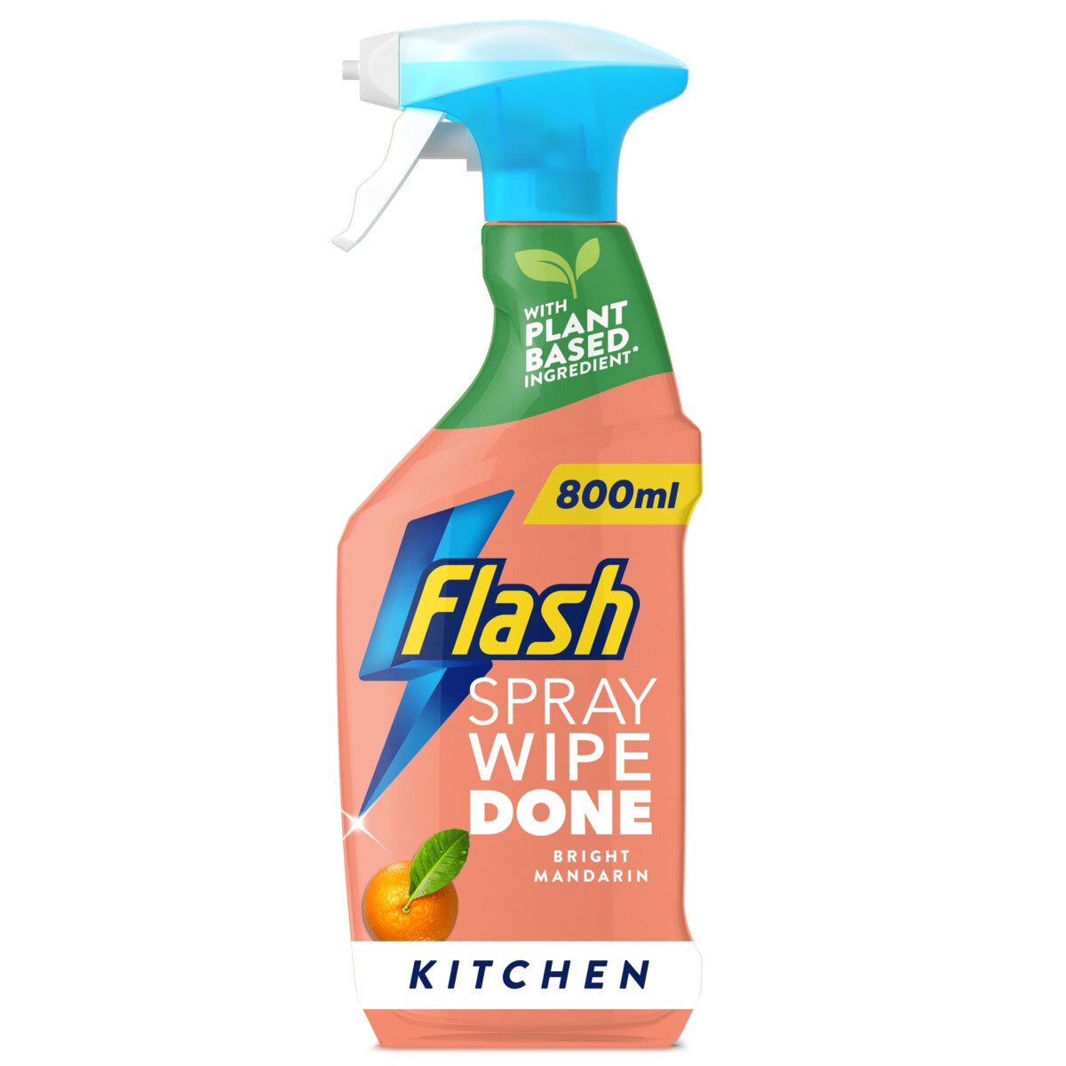 Flash Spray Wipe Done Kitchen Bright Mandarin, 800ml