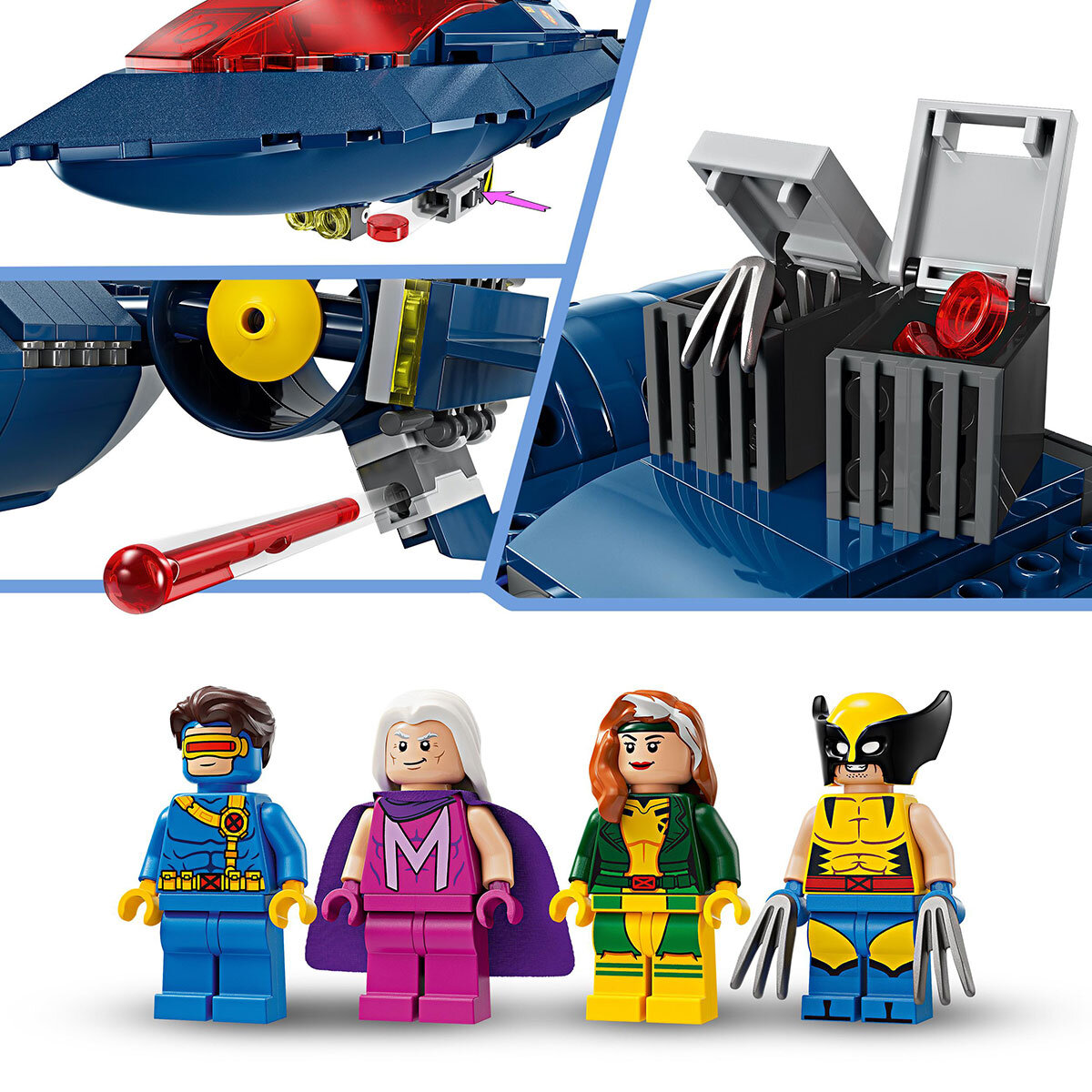 Buy LEGO Marvel X-Men X-Jet Overview Image at Costco.co.uk