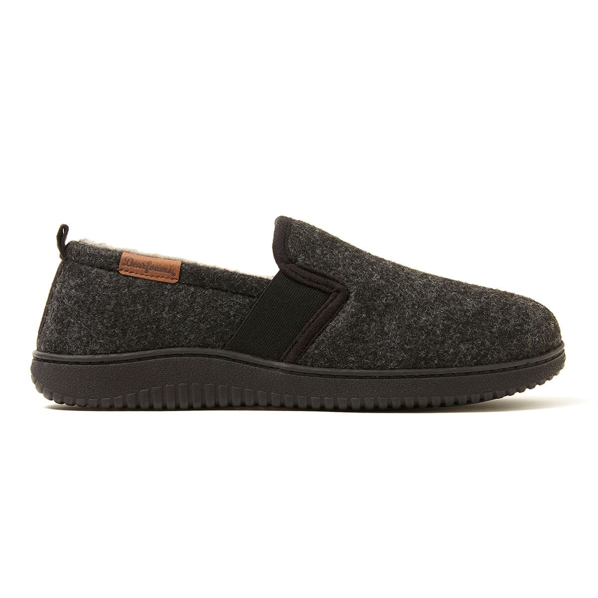 Dearfoam Mens Felted Closed Back Slipper