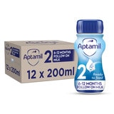 Aptamil Follow On Ready Milk, 12 x 200ml