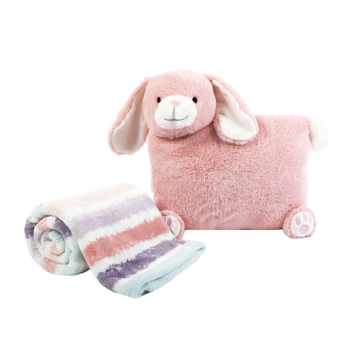 Snuggle Me Too 2 Piece Blanket & Plush Set, Bunny