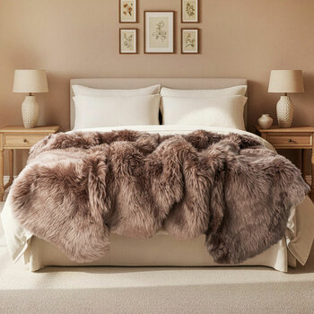 Bowron Longwool 100% Sheepskin Octo Rug in 5 Colours Bowron Longwool 100% Sheepskin Octo Rug in 5 Colours