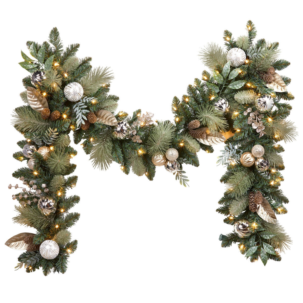 Buy 9ft Decorated Garland Gold Item Image at costco.co.uk