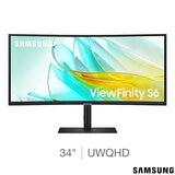 Samsung S65VC 34 Inch UWQHD 100Hz VA Curved Monitor, LS34C652UAUXXU