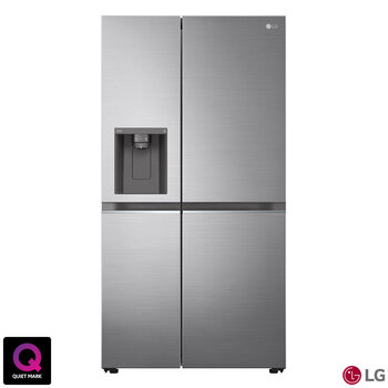 LG GSLD81PZRD Side by Side Fridge Freezer, D Rated in Stainless Steel