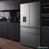 Hisense RF749N4SWSE, Multidoor Fridge Freezer E Rating in Stainless Steel