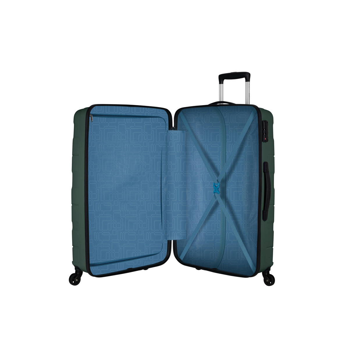 American Tourister Jet Driver 77cm Large Hardside Spinner Case in Olive