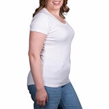Kirkland Signature Ladies Scoop Neck Pima Tee in White Kirkland Signature Ladies Scoop Neck Pima Tee in White