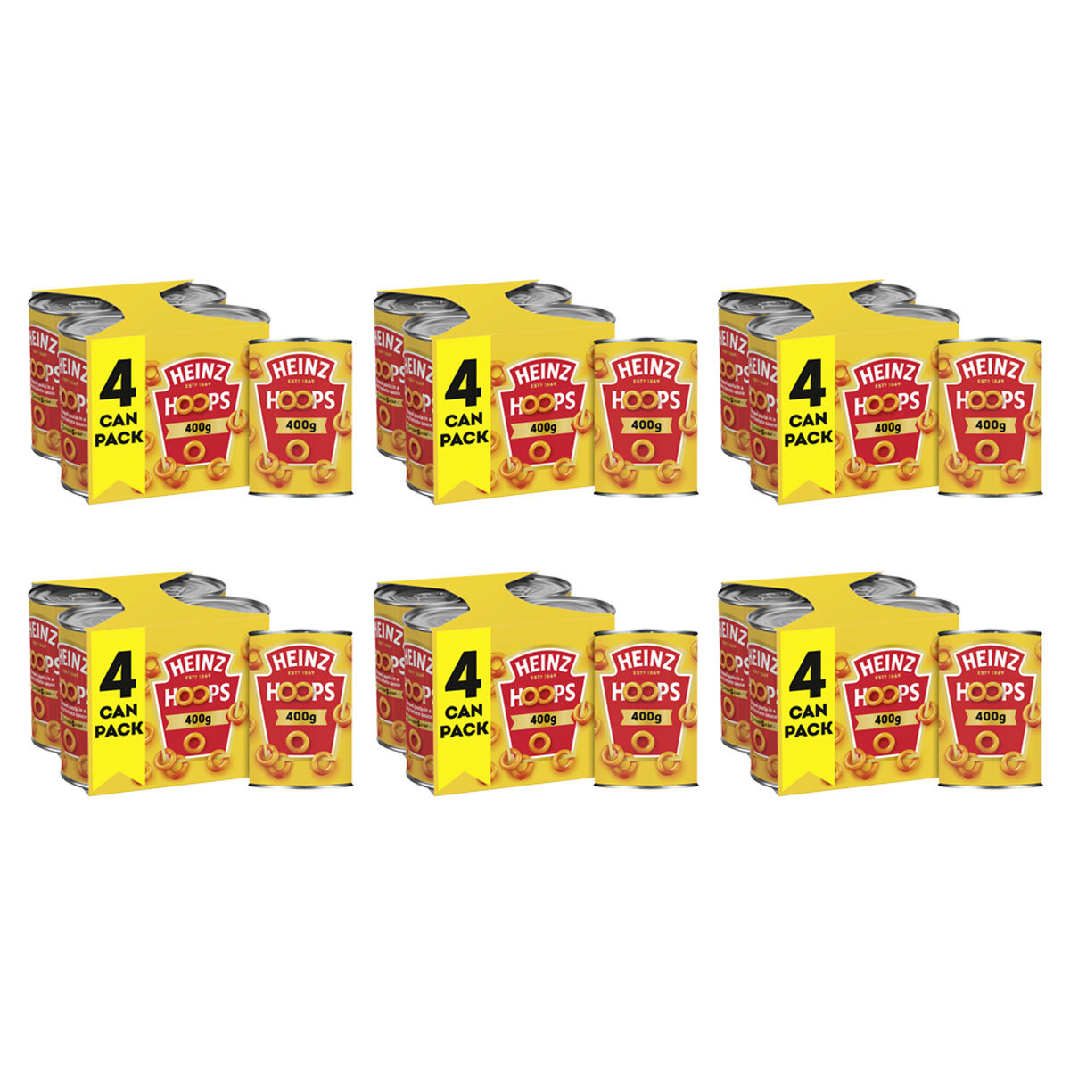 Heinz Spaghetti Hoops, 6 x 4 x 400g