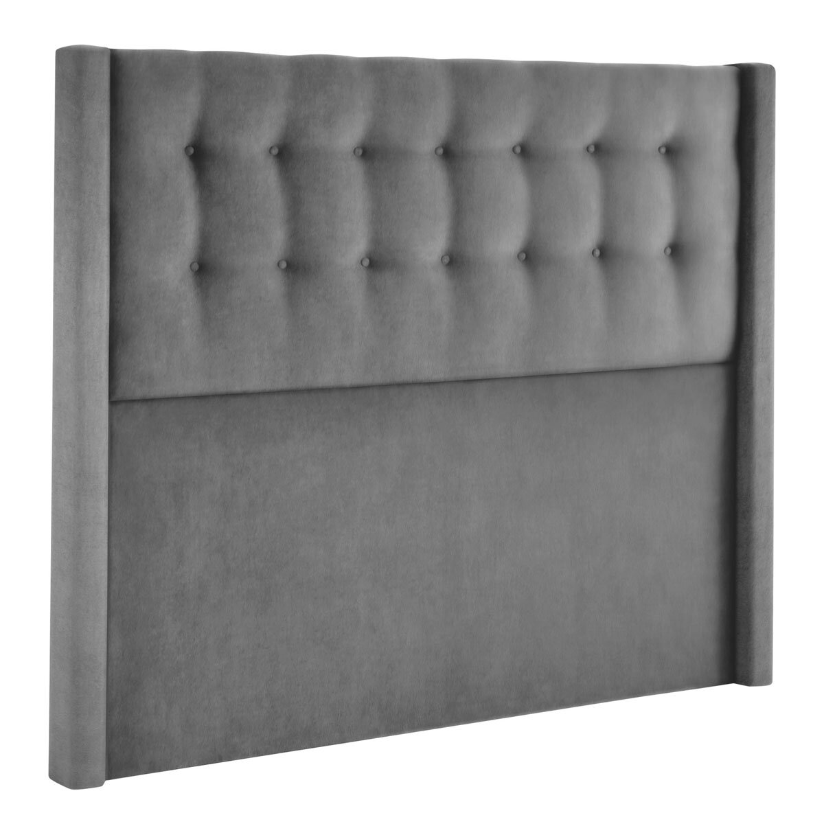 Silentnight 4 drawer velvet divan in charoal grey