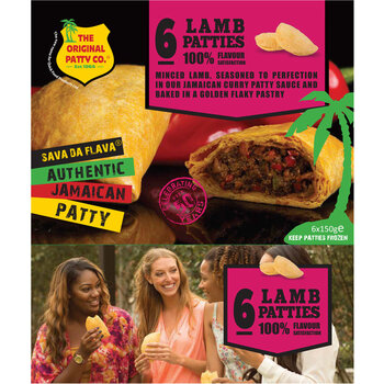 The Original Patty Co. Lamb Jamaican Patties, 6 x 150g