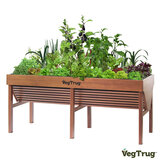 VegTrug 1.8m BeWood Aluminium Garden Bed Planter