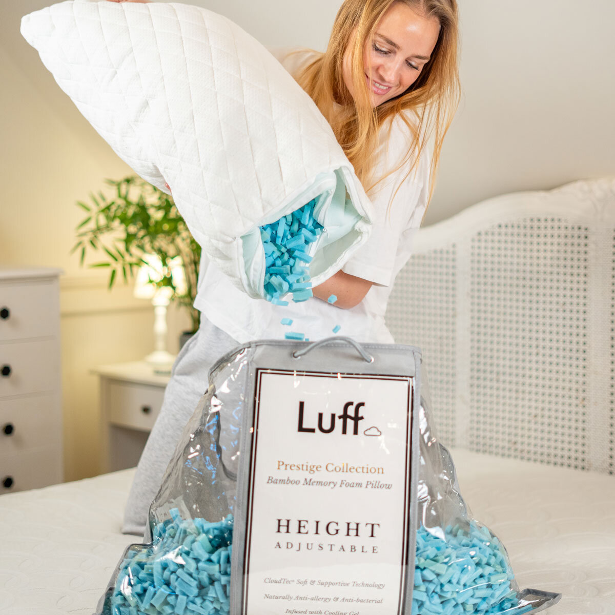 Luff Height Adjustable Prestige Bamboo Pillow