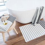 Bedeck coastal silver grey bath towel