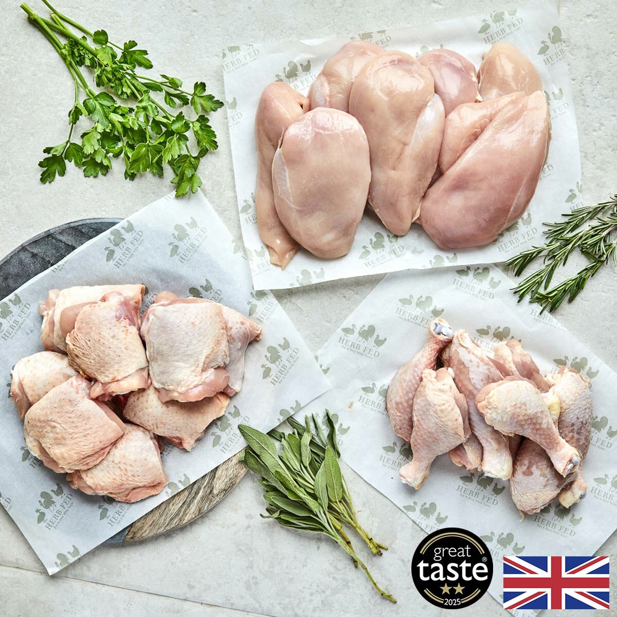 Herb Fed Free Range Chicken Box, 5.4kg Herb Fed Free Range Chicken Box, 5.4kg