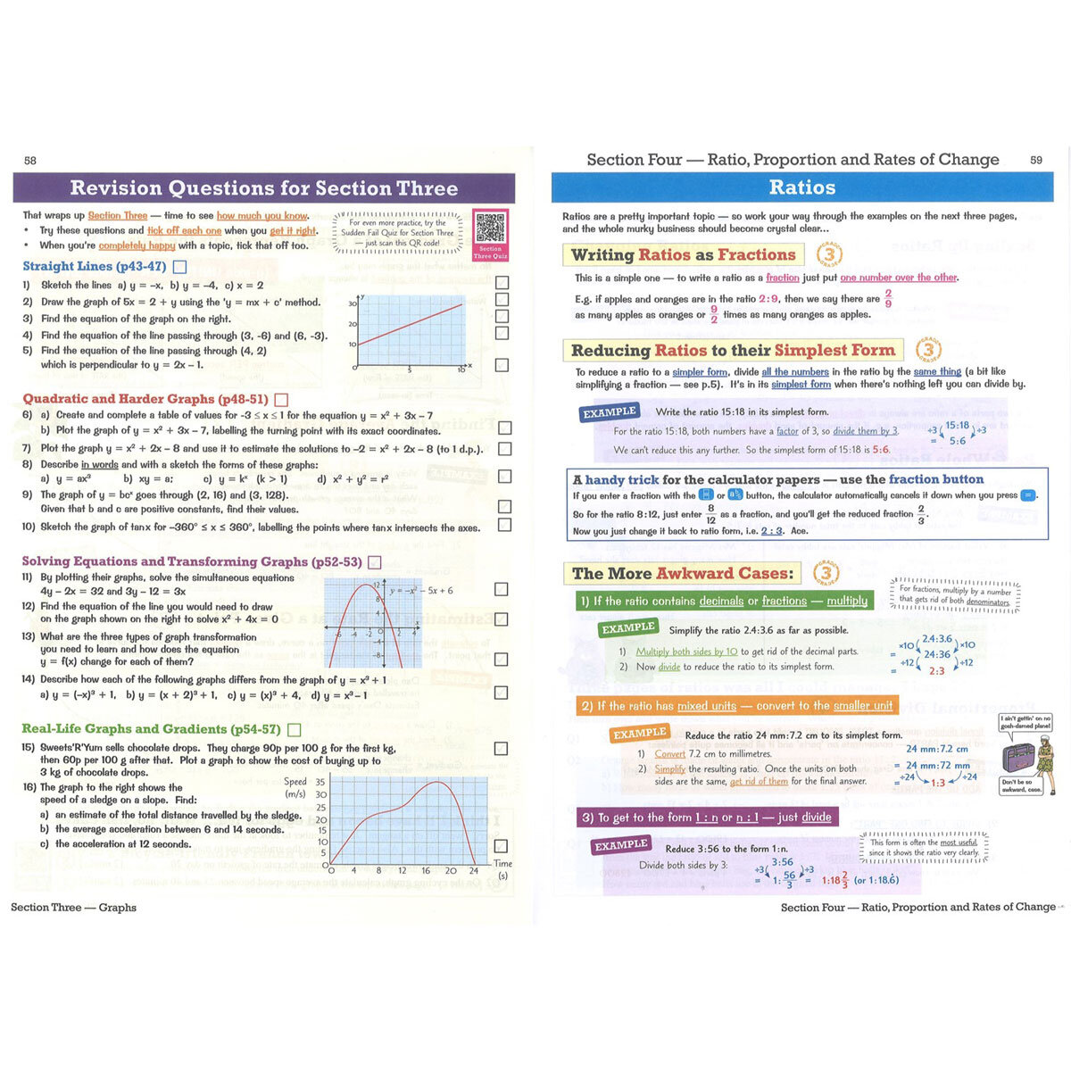 Page Spread CGP GCSE Edexel Maths text book