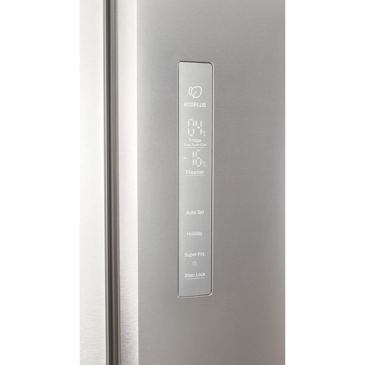 Haier HSW59F18DNMM, Side by Side Fridge Freezer, D Rated in Platinum Inox