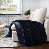 Life Comfort Textured Faux Fur Throw in 3 Colours, 152 x 177 cm