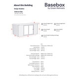 Installed Green Retreats Basebox Garden Room 4.9m x 3m