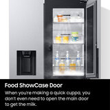 Infographics Samsung Series 9 RH68B8830S9/EU American Style Fridge Freezer with Food ShowCase™ - Matte Stainless