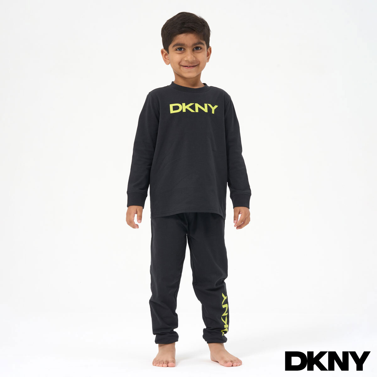 DKNY Kids Pyjama 2 Piece Set in Black