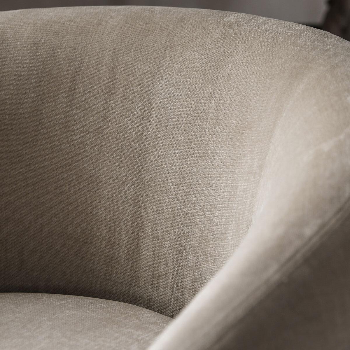 Gallery Curvo Cream Fabric Armchair