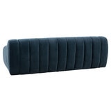 Gallery Coste Blue Fabric 3 Seater Sofa