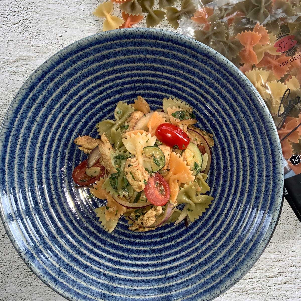 Farfalle in a Bowl