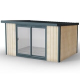 Installed Green Retreats Basebox Garden Room 4.2m x 3m