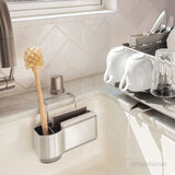 lifestyle image of soap caddy in sink