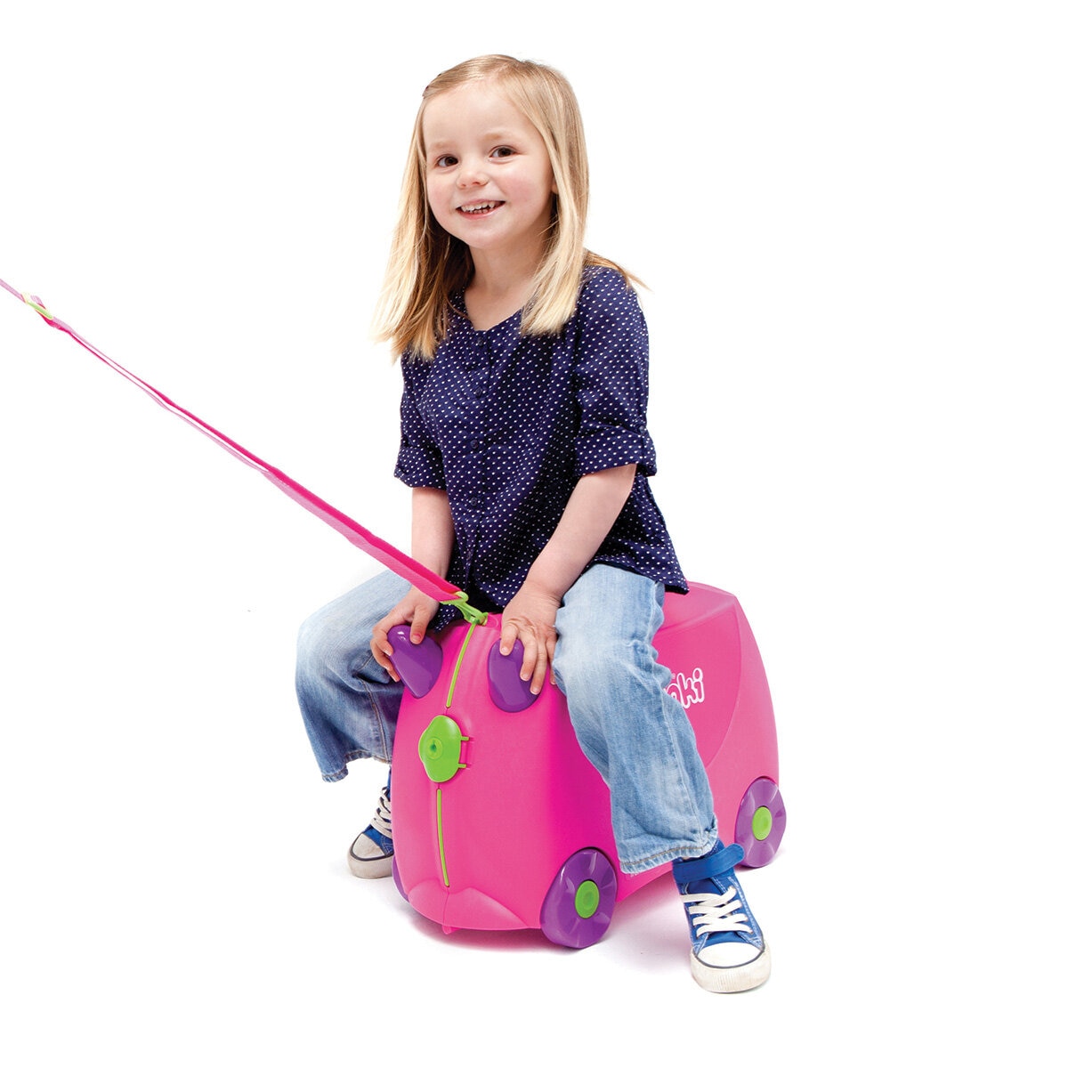 Trunki Ride On Hardside Case in Pink