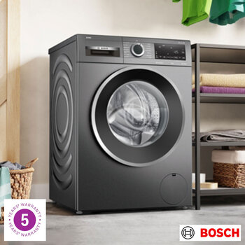 Bosch Series 6 WGG244FCGB Washing Machine, 9kg, 1400PRM, A Rated in Grey