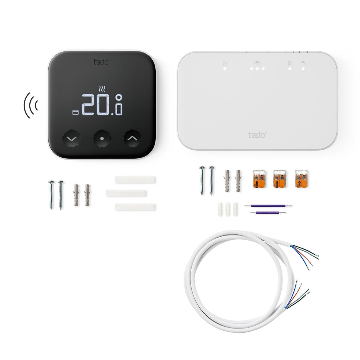 tado° Wireless 2 Zone Kit (2 x includes Wireless Thermostat X with Hot Water Control)