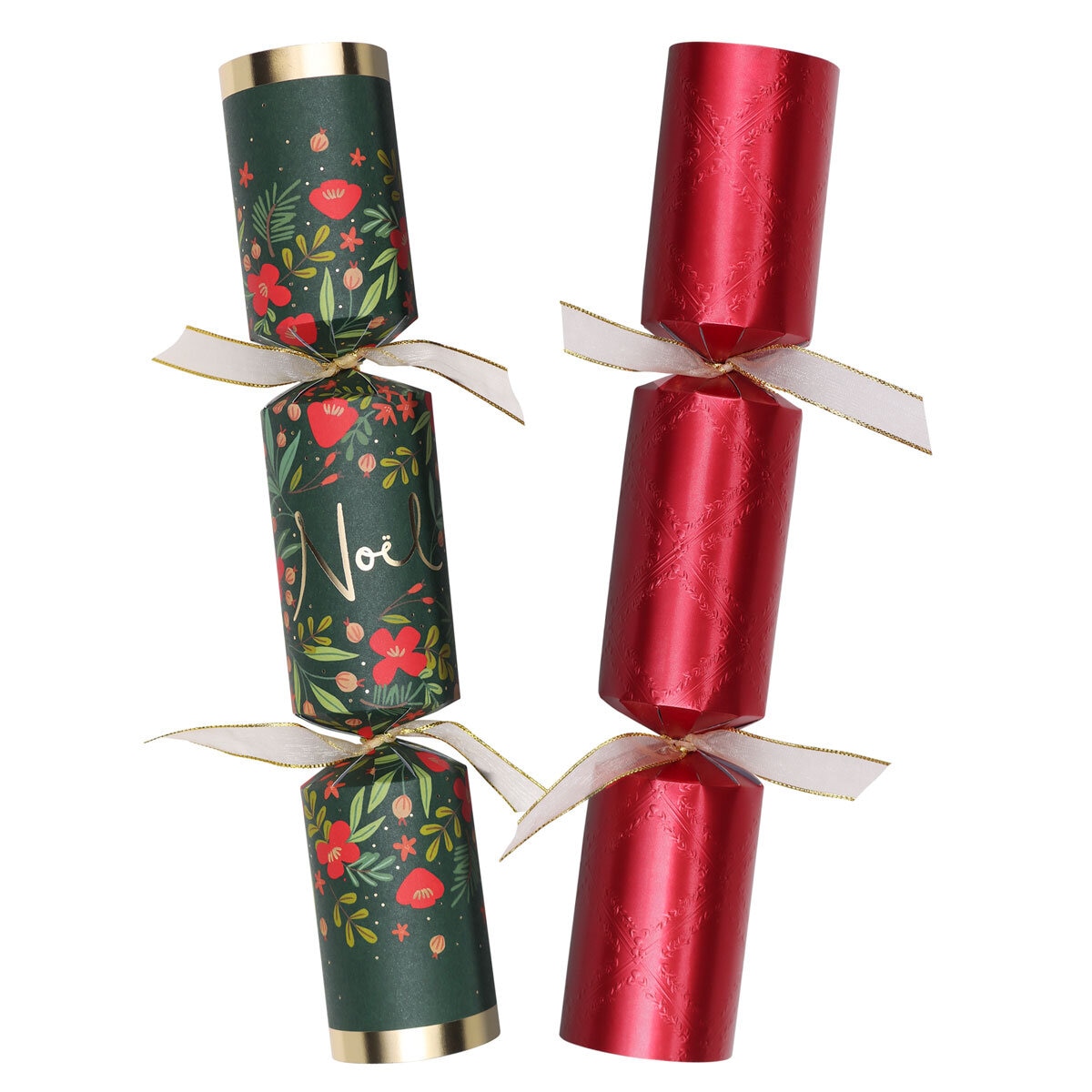 Tom Smith 14 Inch (36cm) Christmas Crackers 8 Pack in Red & Green