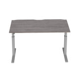 Elev8 Large Power Adjustable Height Desk, Grey Oak