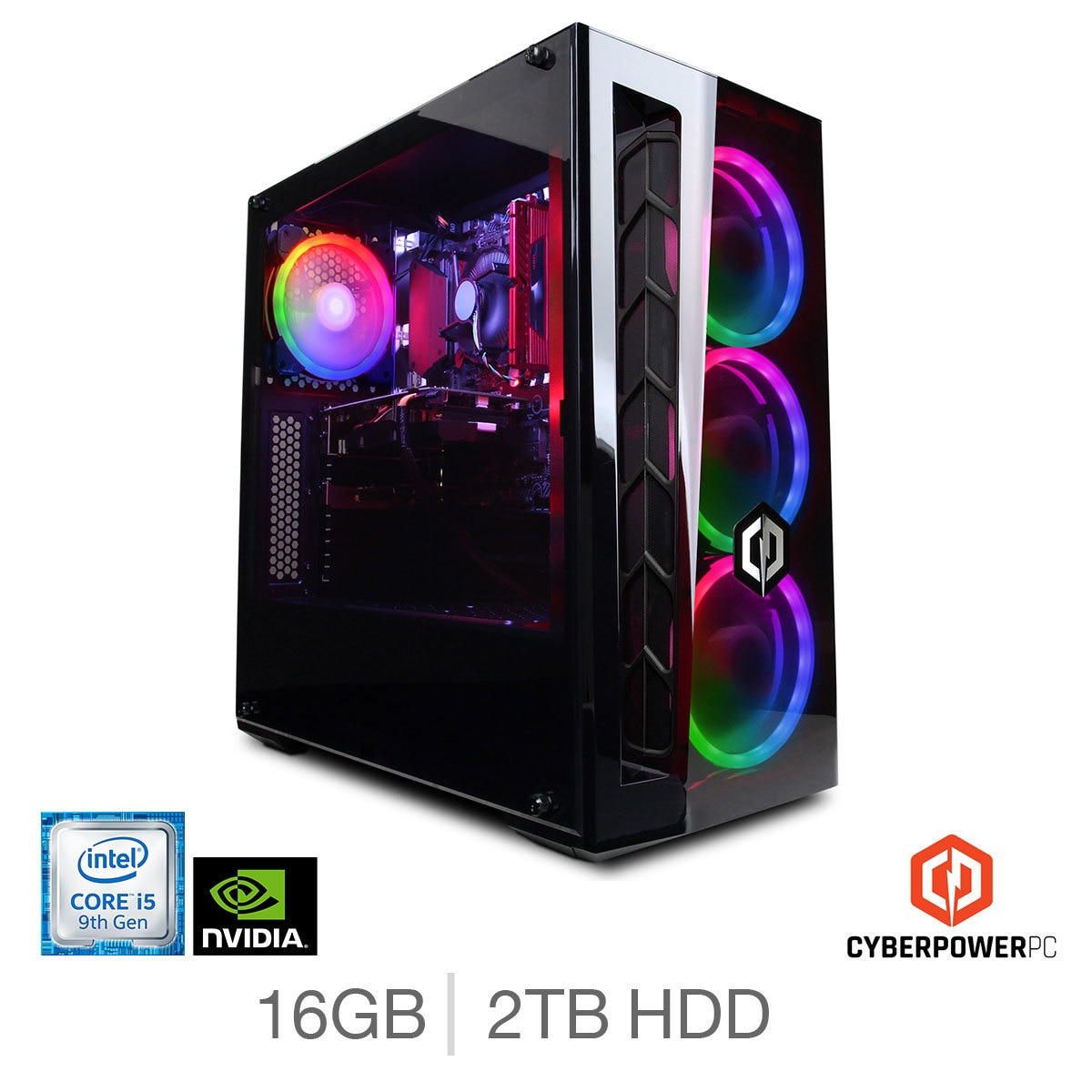 Cyberpower Intel Core i5, 16GB RAM, 2TB HDD, NVIDIA GeFoce RTX 2060 ...