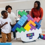 Lifestyle image of a woman and children playing Tetris Tumble XL Lifestyle image of a woman and children playing Tetris Tumble XL