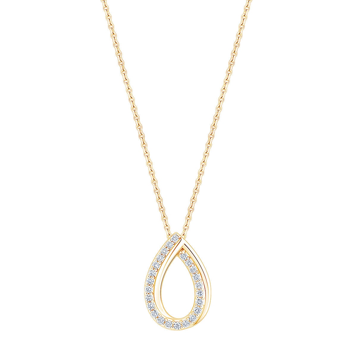 0.15ctw Round Brilliant Cut Diamond Pendant, 14ct Yellow Gold