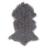 Naturally Sheepskins Mongolian Single Rug 90 x 55 cm in Grey