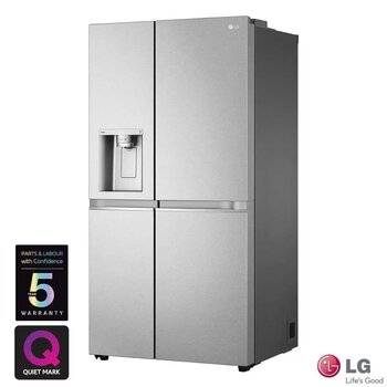 LG GSLV91MBAC Side by Side Fridge Freezer, C Rated in Silver