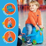 Trunki Ride On Hardside Case in Blue